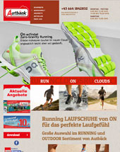 Webprogrammierung und Suchmaschinenoptimierung bei der PRO2 New Media Referenz Autbäck Sportausrüstung