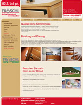 Webprogrammierung und Suchmaschinenoptimierung bei der PRO2 New Media Referenz Fröschl Möbeltischlerei