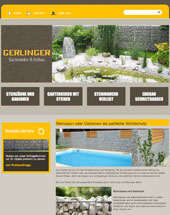 Webprogrammierung und Suchmaschinenoptimierung bei der PRO2 New Media Referenz Gerlinger - Gartendekor und Erdbau