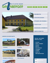 Webprogrammierung und Suchmaschinenoptimierung bei der PRO2 New Media Referenz Sand und Erdbau Grillnberger